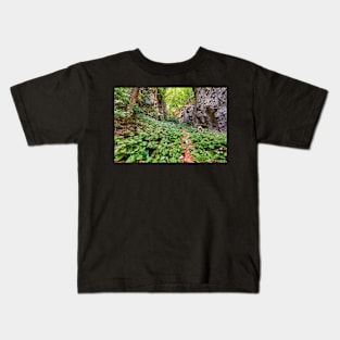 Hiking trail in the mountains Kids T-Shirt